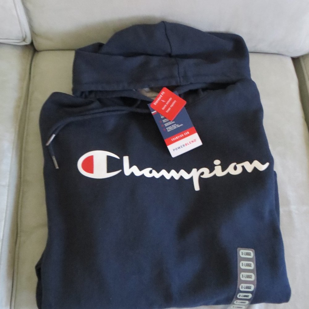 Men's Champion Hooded Sweatshirt - Picture 3 of 4